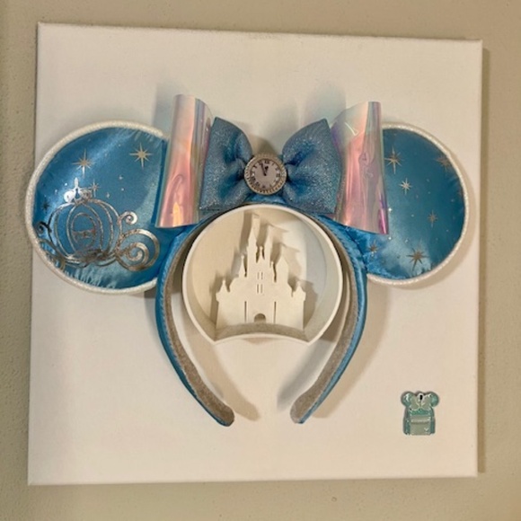 Disney Parks Cinderella Minnie Mouse Ears Headband. - Picture 1 of 9